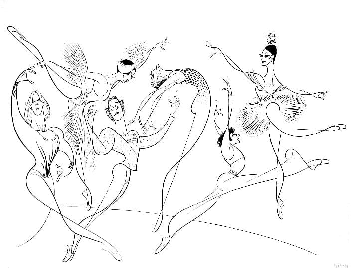 American Ballet by Al Hirschfeld