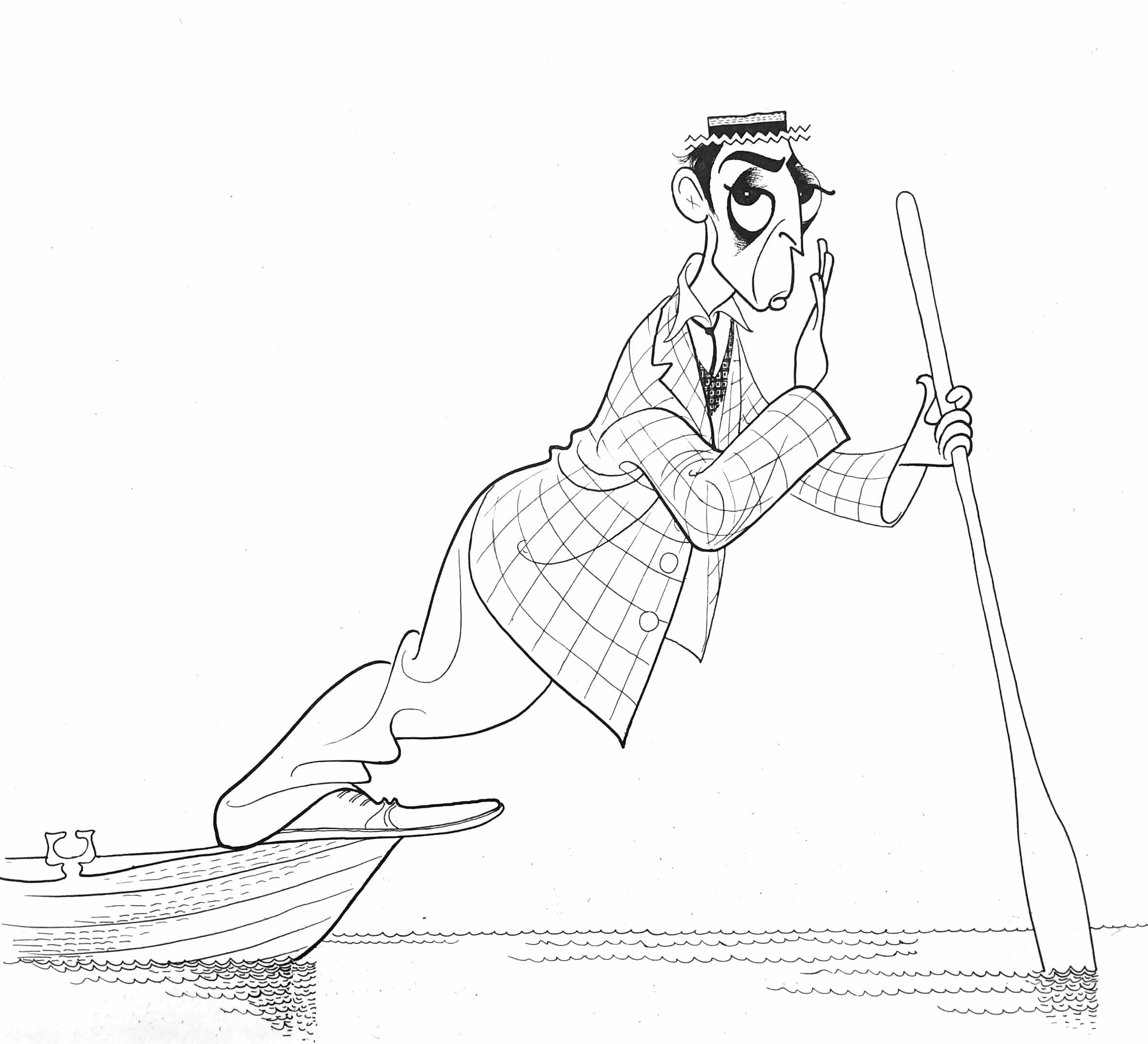 Buster Keaton by Al Hirschfeld