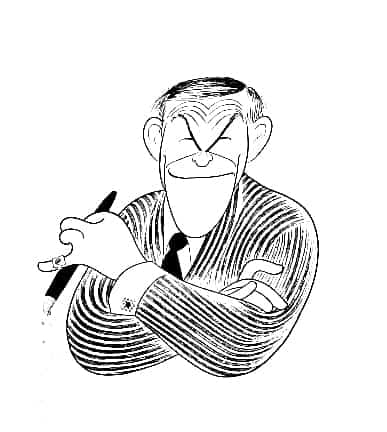 George Burns by Al Hirschfeld
