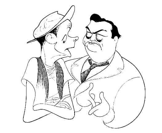 Norton & Ralph by Al Hirschfeld