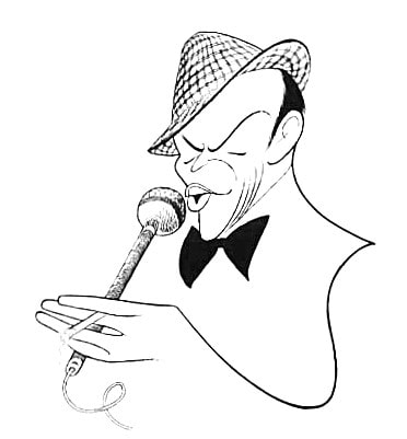 Frank Sinatra by Al Hirschfeld