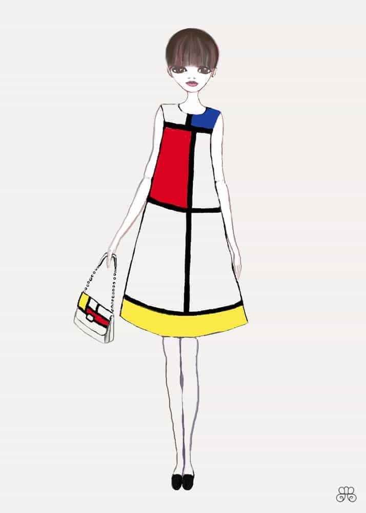 Homage Ann Mondrian by Janet Spiegel 