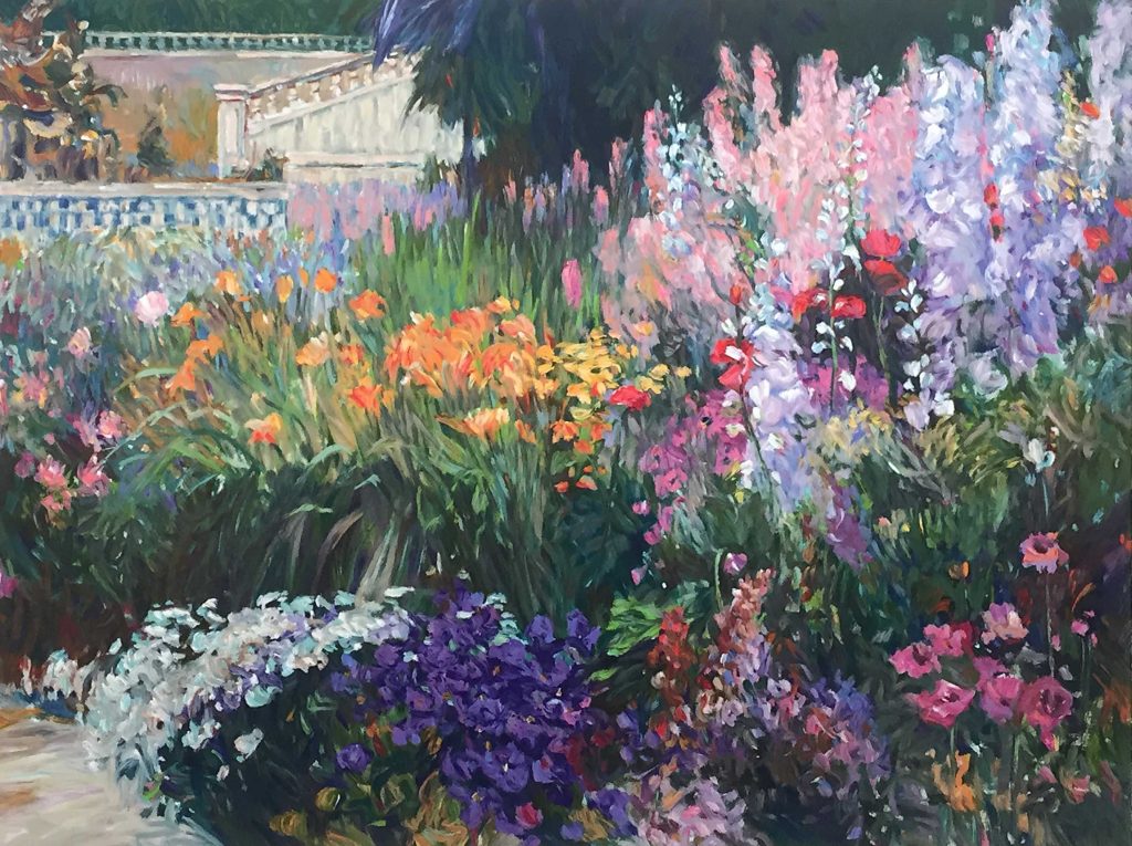 Henri Plisson: Mediterranean Garden - Jewel Spiegel Gallery